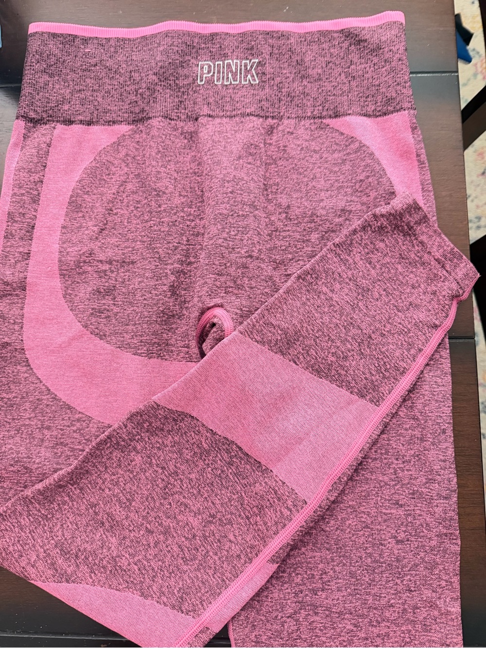 PINK Victoria's Secret Two-Tone Pink Seamless Leggings